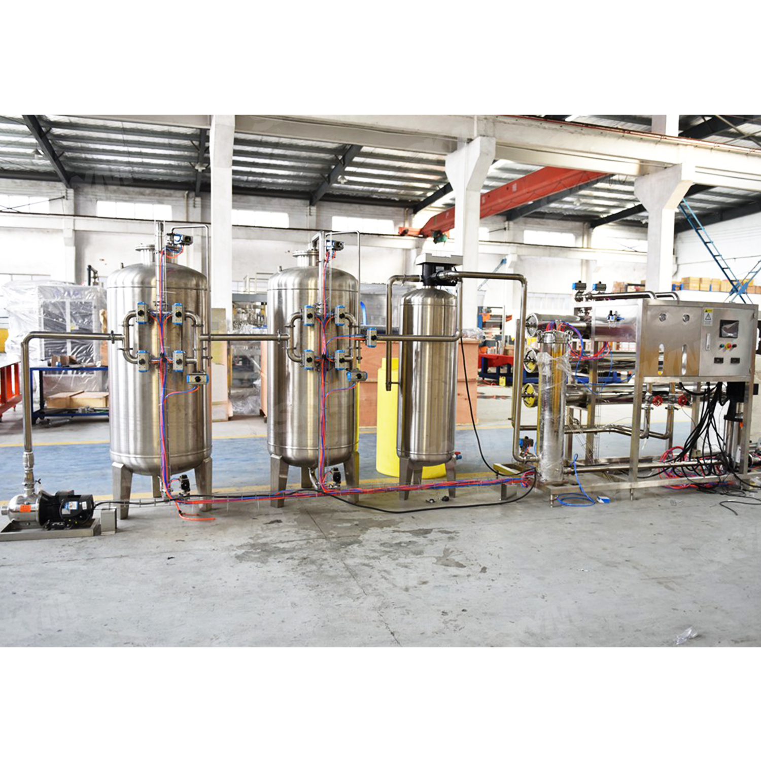 Usine de traitement d'eau carbonatée d'équipement de RO