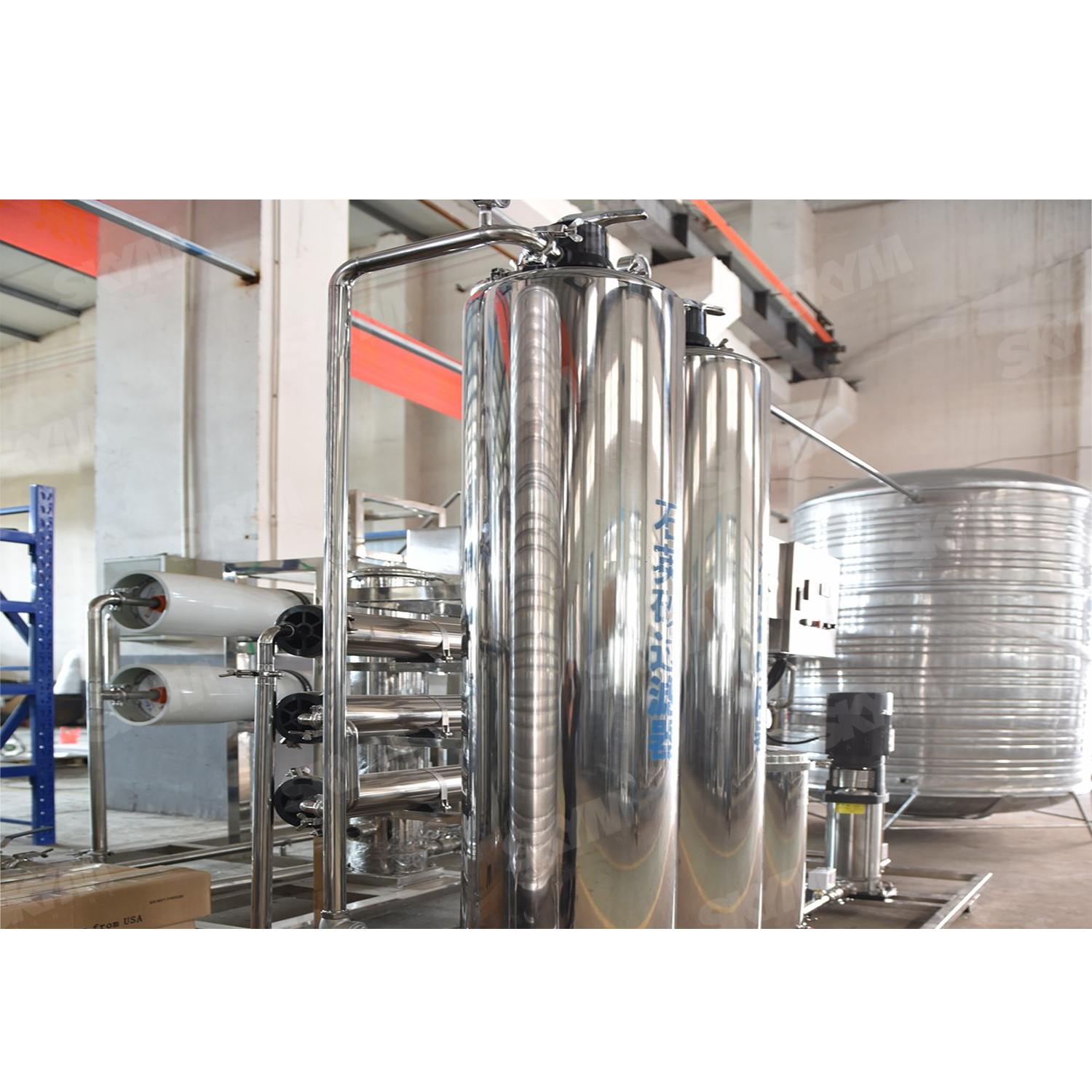 Usine de traitement de l'eau pure par osmose inverse industrielle